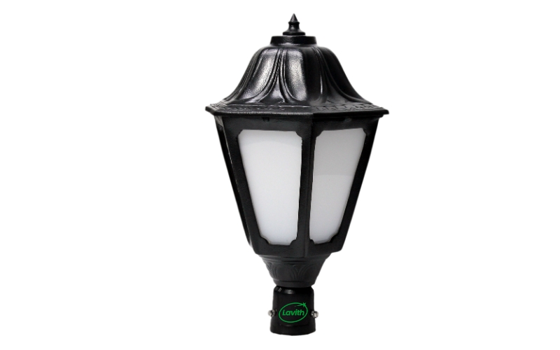 40W 6 Window LED Post Top Light